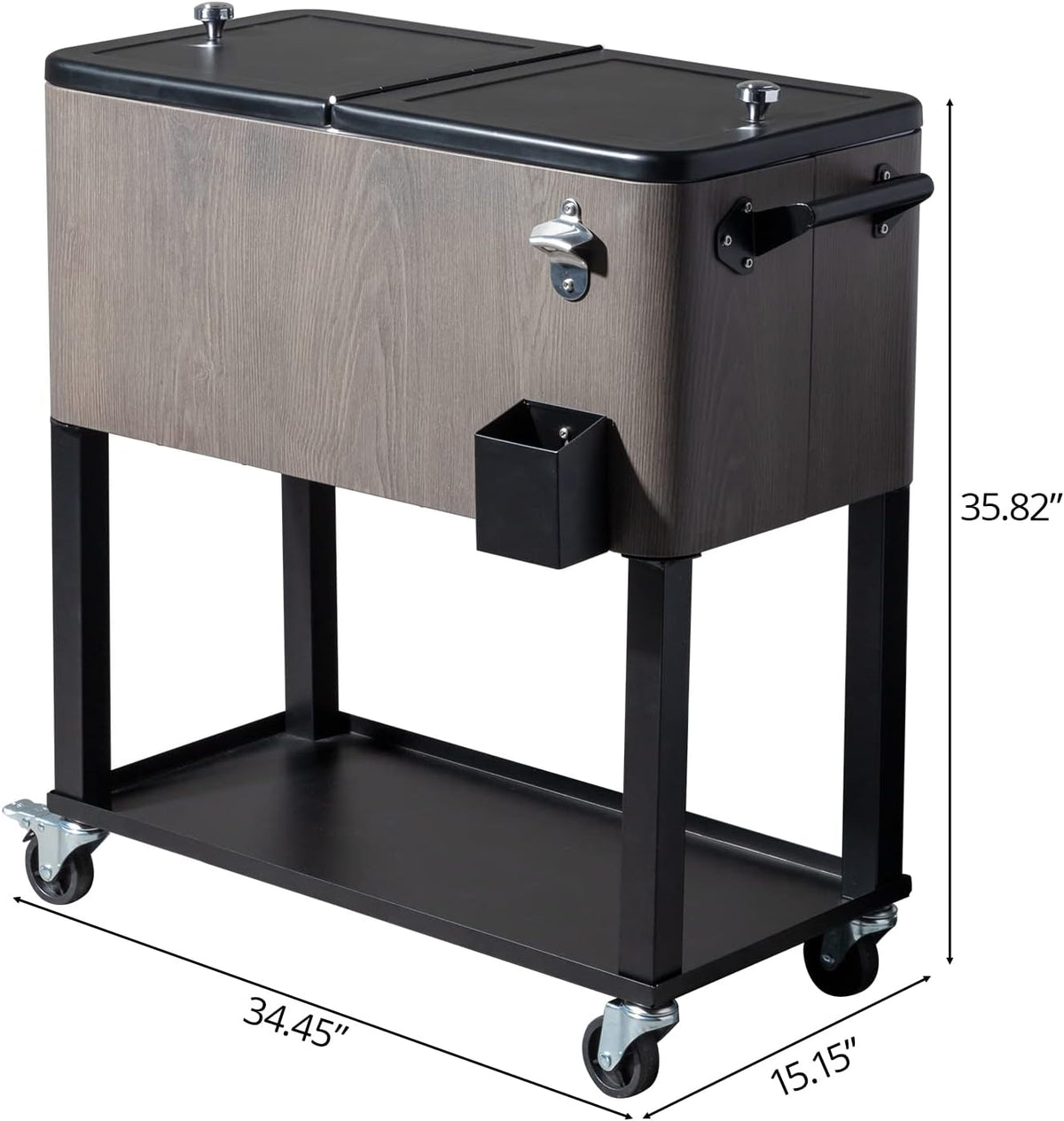 Rolling Outdoor Beverage Trolley