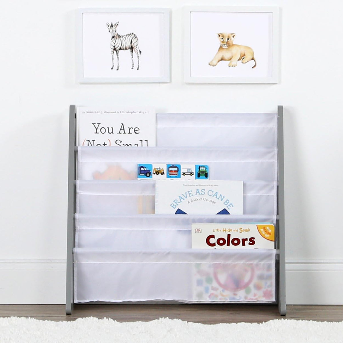 Kids Bookshelf and Toy Organizer