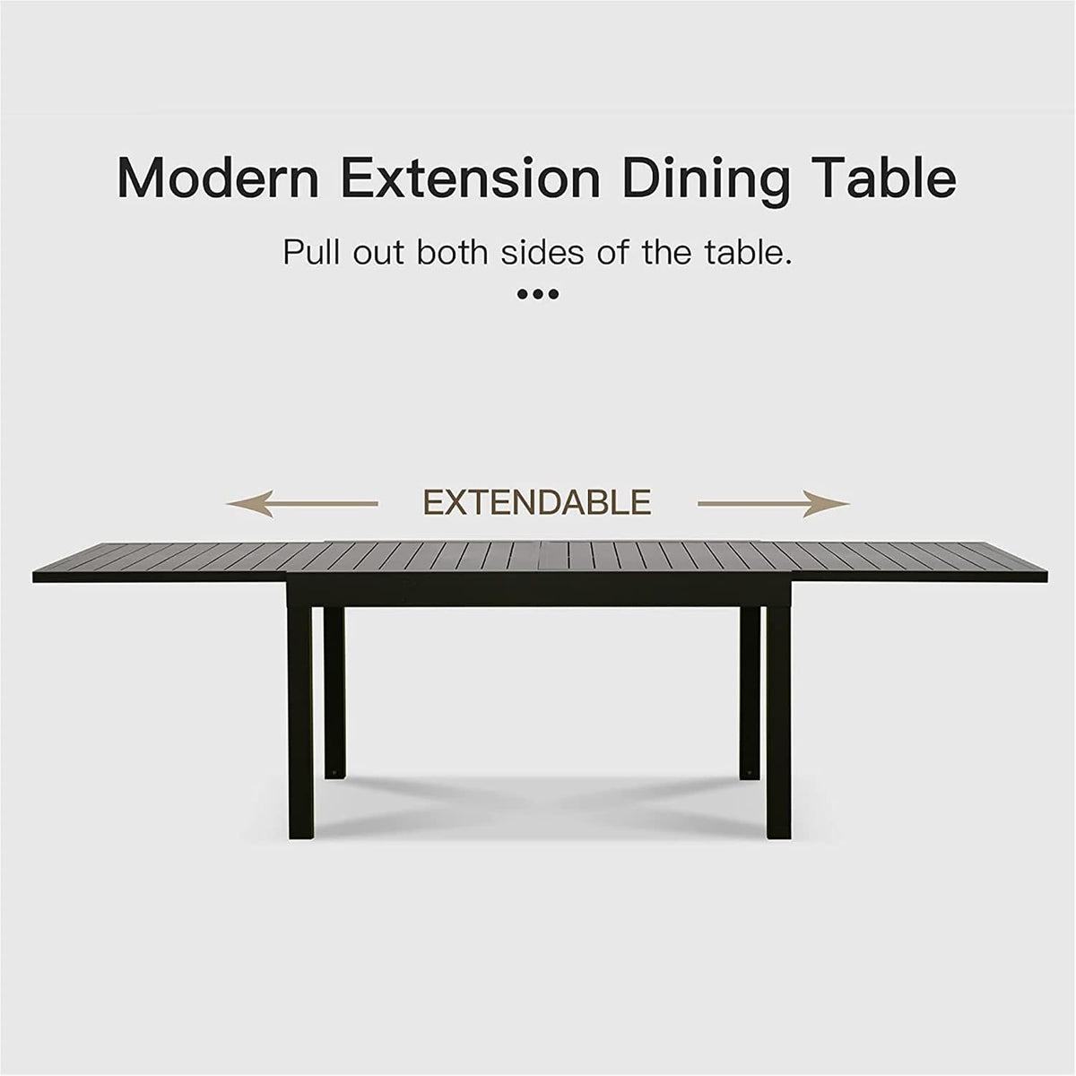 Extendable Adjustable Outdoor Dining Table