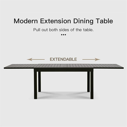 Extendable Adjustable Outdoor Dining Table