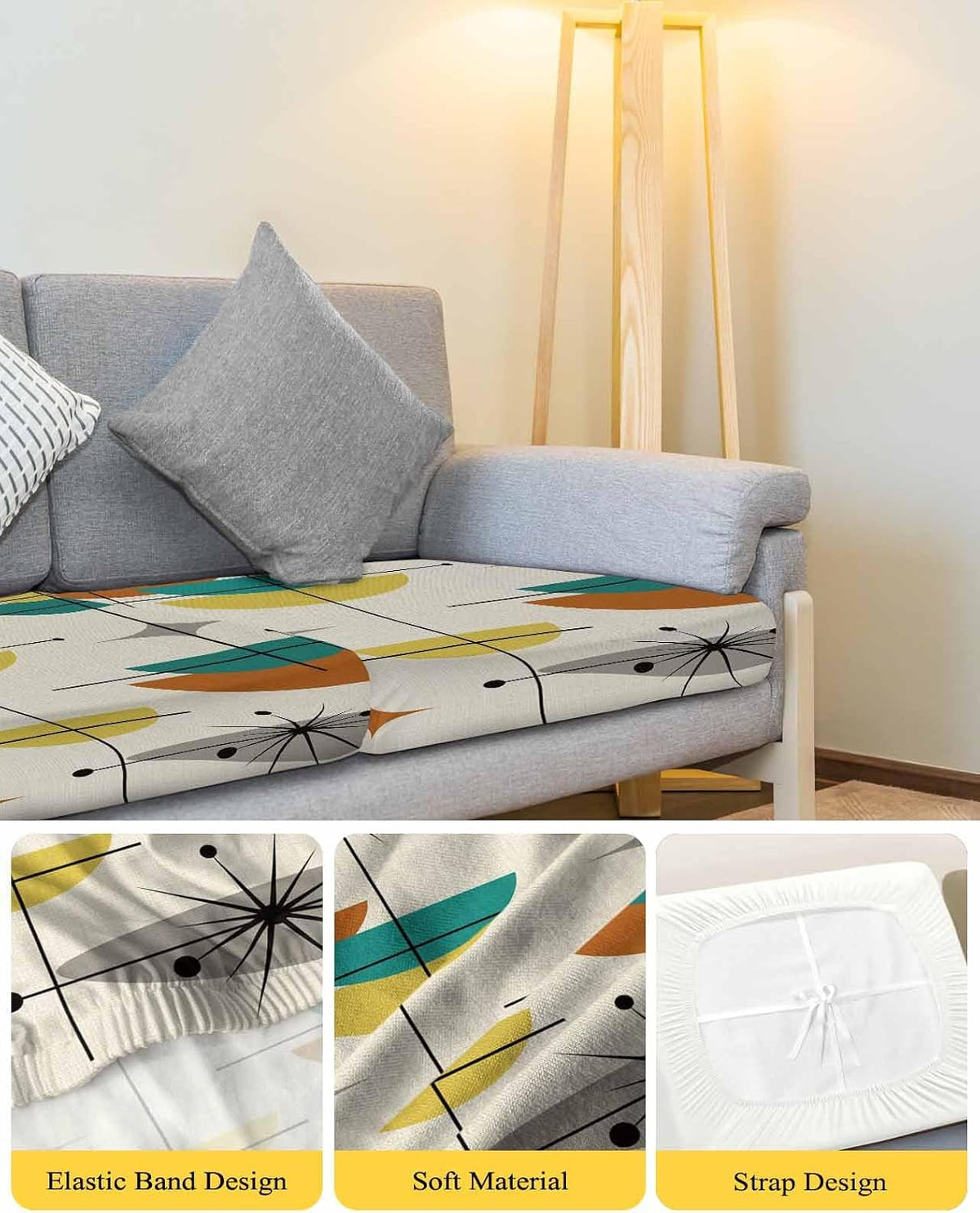 Geometric Sofa Slipcover Furniture Protector