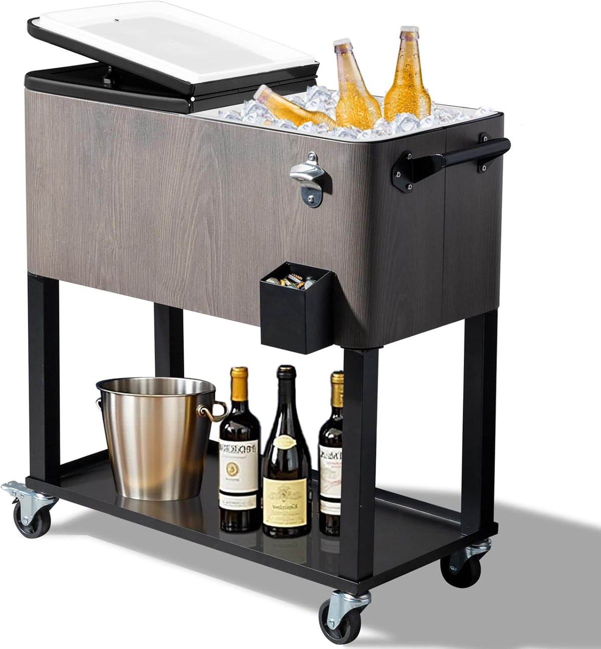 Rolling Outdoor Beverage Trolley
