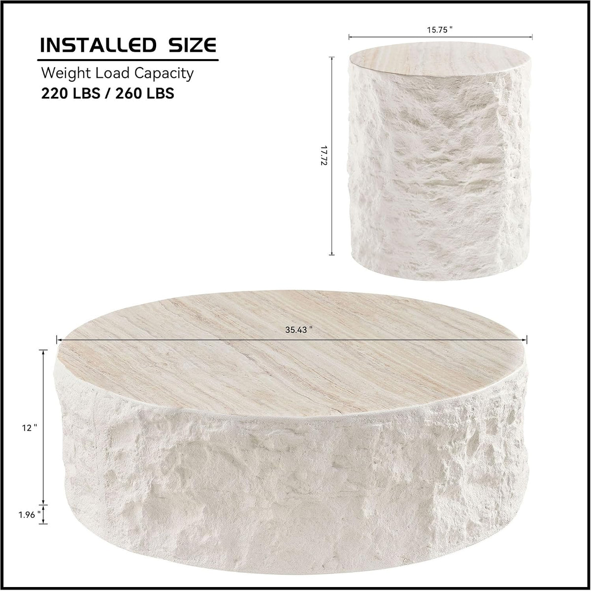 Modern Round Nesting Coffee Tables