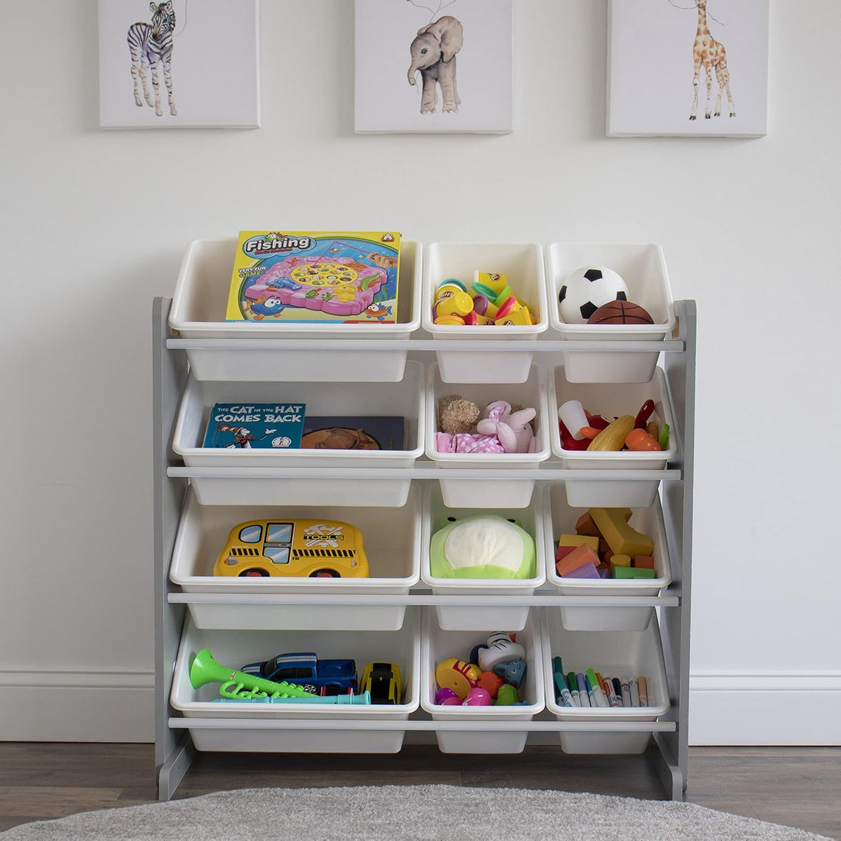 Kids Bookshelf and Toy Organizer