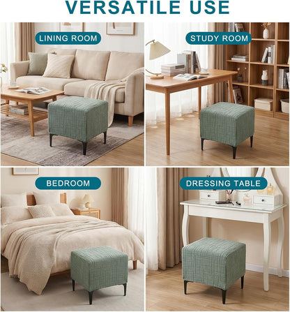 Stretch Ottoman Cover with Non-Slip Fit
