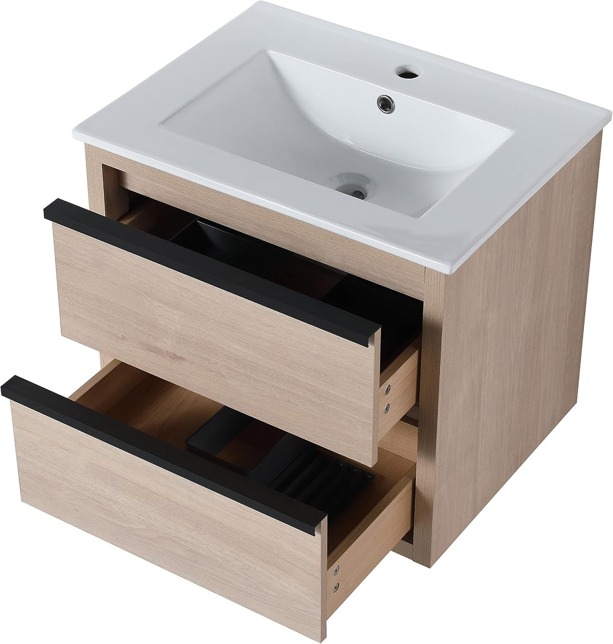 24-Inch Wall-Mounted Bathroom Vanity