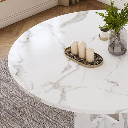 Farmhouse Marble Dining Table