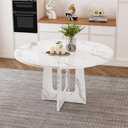 Farmhouse Marble Dining Table