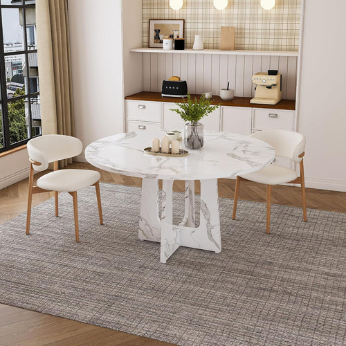Farmhouse Marble Dining Table